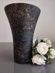 Gold Recycled Glass Vase Made In Spain