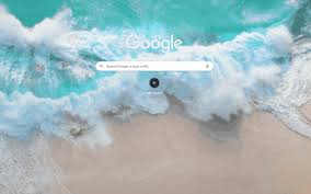 google homepage with a gif background