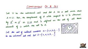 what is complement of a set you