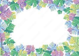 pastel colors vector g leaves and
