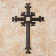 Black Wrought Iron Wall Cross Artisan