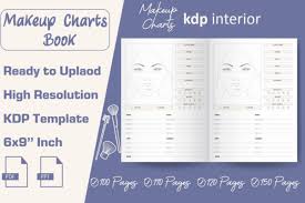makeup charts book kdp interior