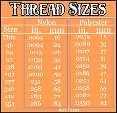 types of thread used for sewing leather