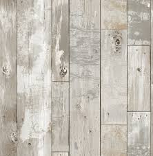 Deena Gray Distressed Wood Wallpaper