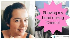shaving my head during chemo lovefrommim triple negative t cancer chemotherapy shaving head