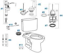 toto drake toilet replacement parts