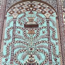1 5x1m pure silk persian qum rug