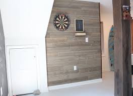 shiplap walls with plywood easy and