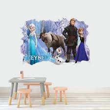 Personalized Name Frozen 3d Wall Decal