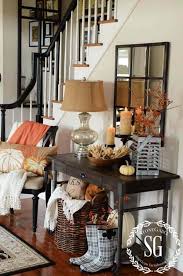 Console Table With Fall Decor