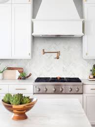 Discover inspiration for your kitchen remodel or upgrade with ideas for storage, organization, layout and decor. White Modern Marble Chevron Backsplash Tile Backsplash Com