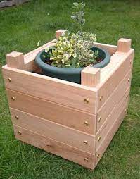 Simple Chunky Wooden Planter