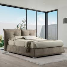 Il letto matrimoniale a scomparsa con divano è una delle soluzioni più gettonate. Letto Matrimoniale Moderno Con Box Contenitore In Tessuto Ancona