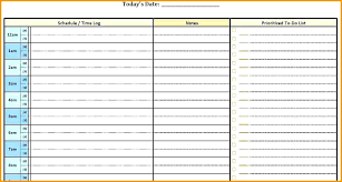 Perfect Daily Work Schedule Templates Template Lab Task Log Excel