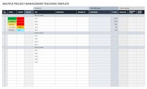 multiple project tracking templates