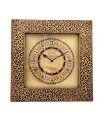 jordaar square brass wall clock 12 inch