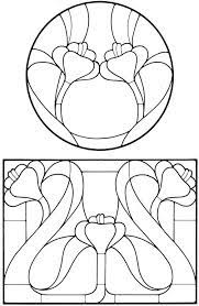 Art Nouveau Stained Glass Pattern Book