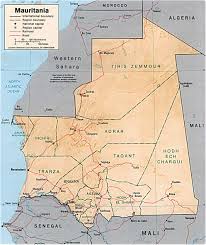 Where is the sahara desert? Map Of Mauritania Nouakchott Sahara Desert Travel Africa