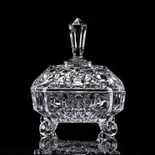 square glass candy jar with lid