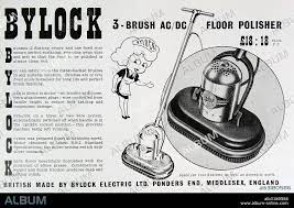 advert for a bylock floor polisher made