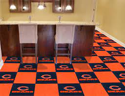 chicago bears carpet tiles mancave