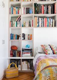 The television rotates 360 degrees for view from the living room or the bedroom. 17 Diy Bookcase Headboard Design Ideas