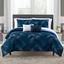 Bedding Sets Mainstays Navy Plaid Bed
