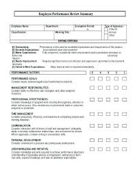 Annual Performance Appraisal Template Employee Evaluation