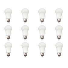 Tcp 60w Equivalent Daylight A19 Non Dimmable Led Light Bulb 12 Pack La950knd12 The Home Depot