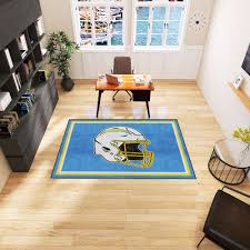 los angeles chargers 5x8 area rug