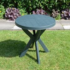 Tivoli Green Plastic Round Bistro Table