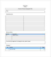 business continuity plan template 29