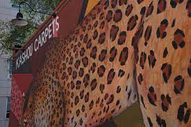 the sad leopard kashou carpet s mural
