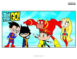 School's out for summer, so keep kids of all ages busy with summer coloring sheets. Teen Titans Go Coloring Super Fun Coloring