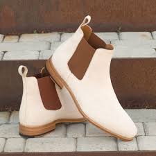 But it wasn't until the 1970s that it was given a rugged docs overhaul. Cream Suede Chelsea Boots Goodyear Welted Denver By Civardi