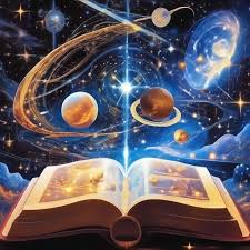 Мир появляется из книги, космос, …» — создано в Шедевруме