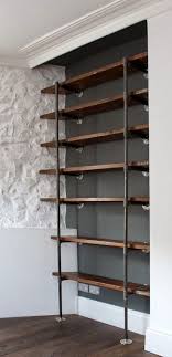 wall mounted wood shelves