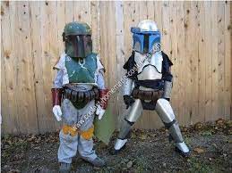 My costume is in the thousands of dollars before we even take into account my. Coolest Homemade Boba And Jango Fett Couple Costume Idea Star Wars Costumes Couples Costumes Jango Fett