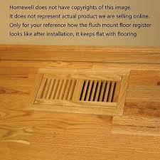 homewell white oak wood floor register