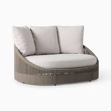 Porto Round Gray Cord Outdoor Lounge Chair