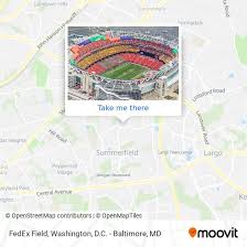 how to get to fedex field in washington