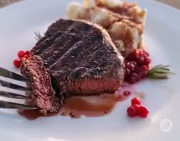 elk steak red wine reduction a sweet