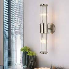 Industrial Wall Sconces Brushed Nickel