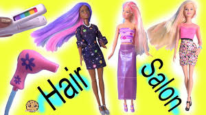 Of course, our old barbie from mattel today has undergone a huge transformation from the simple. Barbie Hair Salon Rainbow Color Changing Style Dolls Cookie Swirl C Video Youtube