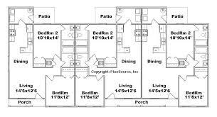apartment plan j891 6 6 units