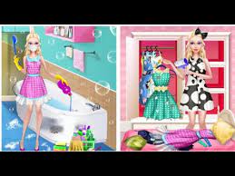 beauty doll s house cleaning videos