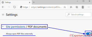 stop edge from opening pdf files