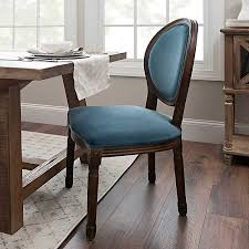 Dining tables counter height tables dining room chairs counter stools dining benches bar stools. Blue Velvet Oval Back Dining Chair Kirklands