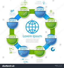 Infographics Ring Round Style Chart Menu Royalty Free