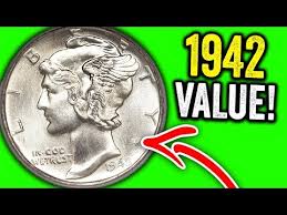 1942 Mercury Dimes Worth Money Super Rare Old Silver Coins